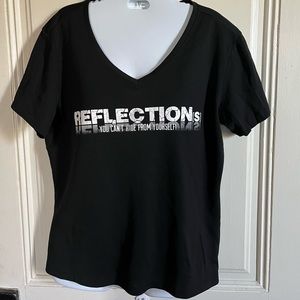 Sport-Tec black reflection t-shirt; size large